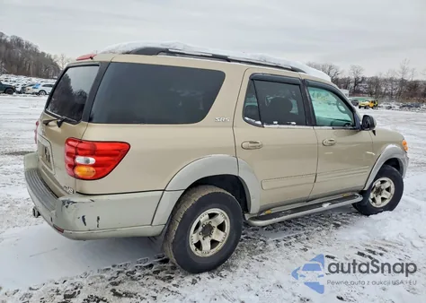 2002 Toyota Sequoia Sr5 z USA, uszkodzony, nr VIN 5TDZT34A12S072490